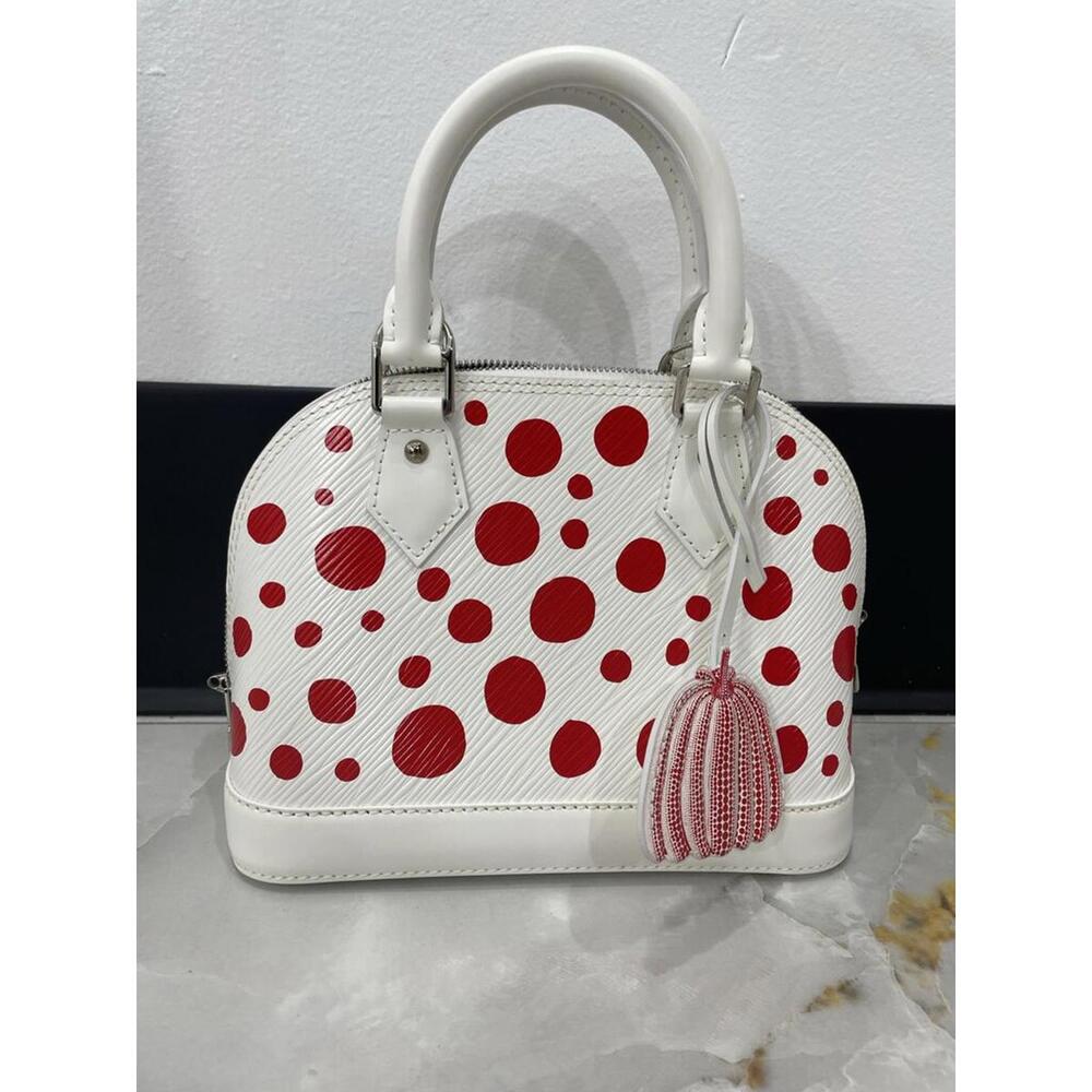 Louis Vuitton x YK White/Red Epi Alma BB - Picture 2 of 10